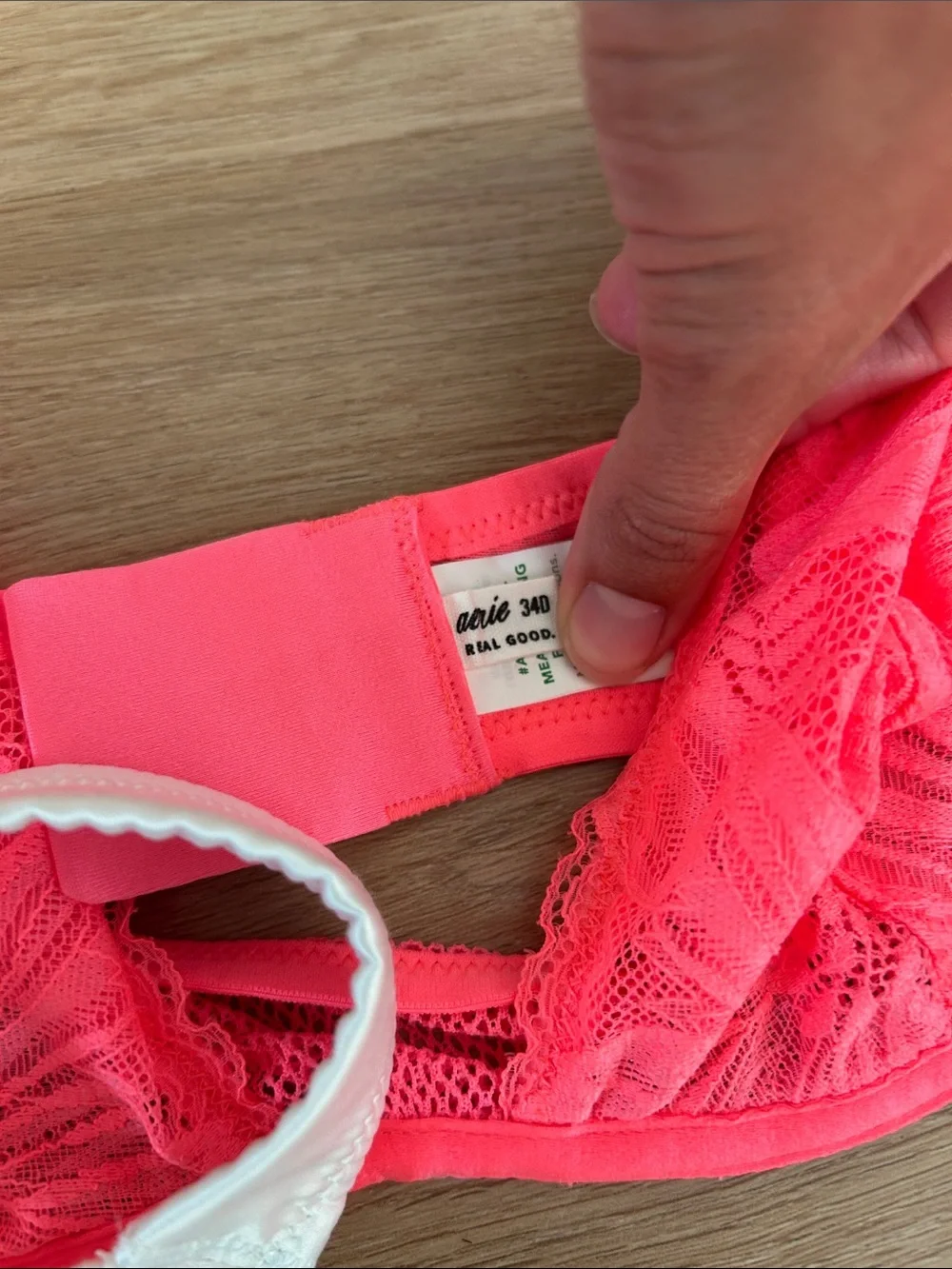 aerie Lace Balconette Bras in Blue, Hot Pink, and White